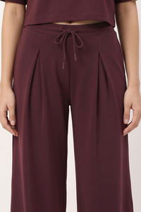 Zivame Knit Poly Athleisure Wide Leg Lifewear Bottom - Fig — thumbnail 5