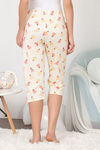 Zivame Hen Party Knit Cotton Capri- Yellow — thumbnail 3