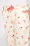 Zivame Hen Party Knit Cotton Capri- Yellow — thumbnail 5