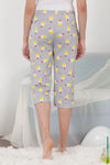 Zivame Hen Party Knit Cotton Capri - Grey — thumbnail 3