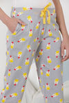 Zivame Hen Party Knit Cotton Capri - Grey — thumbnail 5