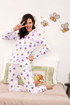Zivame X Disney Winnie The Pooh Knit Cotton Pyjama Set - White N Print — thumbnail 4