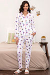 Zivame X Disney Winnie The Pooh Knit Cotton Pyjama Set - White N Print — thumbnail 6