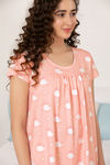 Zivame Sea Life Knit Cotton Mid Length Nightdress - Pink — thumbnail 5