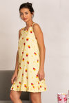 Zivame Midnight Munchies Knit Cotton Short Length Nightdress - Yellow — thumbnail 2