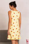 Zivame Midnight Munchies Knit Cotton Short Length Nightdress - Yellow — thumbnail 3