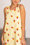 Zivame Midnight Munchies Knit Cotton Short Length Nightdress - Yellow — thumbnail 5