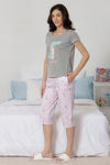 Zivame Sea Life Cotton Pyjama Set - Pink N Print — thumbnail 2