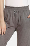 Zivame Spring Love Knit Viscose Pyjama - Brown — thumbnail 5