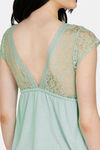 Zivame Spring Love Polyester Shorts Set - Green — thumbnail 4