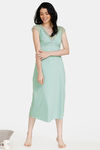 Zivame Spring Love Polyester Mid Length Nightdress - Green — thumbnail 1