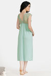 Zivame Spring Love Polyester Mid Length Nightdress - Green — thumbnail 3