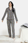 Zivame Beach Party Butter-Soft Poly Knit Pyjama Set - Grey Print — thumbnail 1