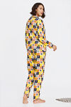 Zivame Beach Party Knit Cotton Pyjama Set - White Print — thumbnail 3