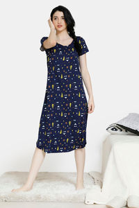 Navy,Print