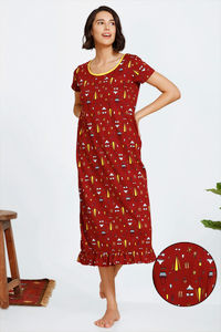 Maroon,Print