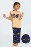 Zivame Beach Party Kids Unisex Butter-Soft Poly Knit Pyjama Set - Navy Print — thumbnail 1