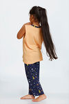 Zivame Beach Party Kids Unisex Butter-Soft Poly Knit Pyjama Set - Navy Print — thumbnail 2