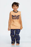 Zivame Beach Party Kids Unisex Butter-Soft Poly Knit Pyjama Set - Navy Print — thumbnail 4