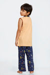 Zivame Beach Party Kids Unisex Butter-Soft Poly Knit Pyjama Set - Navy Print — thumbnail 6