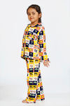 Zivame Beach Party Kids Unisex Knit Cotton Pyjama Set - White Print — thumbnail 2