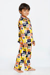 Zivame Beach Party Kids Unisex Knit Cotton Pyjama Set - White Print — thumbnail 5