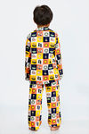 Zivame Beach Party Kids Unisex Knit Cotton Pyjama Set - White Print — thumbnail 6