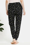 Zivame Tropical Animal Print Butter-Soft Poly Knit Pyjama - Black — thumbnail 3