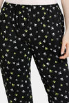 Zivame Tropical Animal Print Butter-Soft Poly Knit Pyjama - Black — thumbnail 5