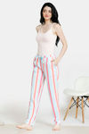 Zivame Pop Fresh Knit Cotton Pyjama - Pink — thumbnail 5