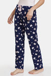 Zivame Paws Butter-Soft Poly Knit Pyjama - Navy — thumbnail 2