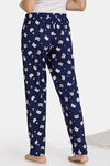 Zivame Paws Butter-Soft Poly Knit Pyjama - Navy — thumbnail 3