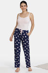 Zivame Paws Butter-Soft Poly Knit Pyjama - Navy — thumbnail 4