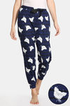 Zivame Paws Butter-Soft Poly Knit Pyjama - Navy — thumbnail 1