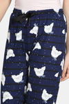 Zivame Paws Butter-Soft Poly Knit Pyjama - Navy — thumbnail 4