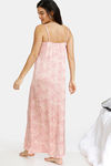 Zivame Floral Fantasy Woven Full Length Nightdress - Lt Pink — thumbnail 3