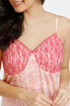 Zivame Floral Fantasy Woven Full Length Nightdress - Lt Pink — thumbnail 4