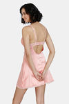 Zivame Satin Babydoll With Bikini Set - Peach Pearl — thumbnail 3