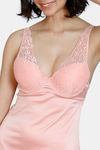 Zivame Satin Babydoll With Bikini Set - Peach Pearl — thumbnail 5