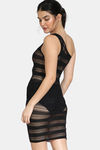 Zivame Lace N Mesh Skin Fit Babydoll - Black — thumbnail 3