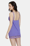 Zivame Ruby Spark Babydoll With Thong - Purple Corallite — thumbnail 3