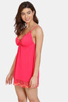 Zivame Ruby Sparks Babydoll With Thong - Virtual Pink — thumbnail 2