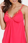 Zivame Ruby Sparks Babydoll With Thong - Virtual Pink — thumbnail 5