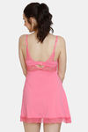 Zivame Beautiful Basic Knit Poly Babydoll - Pink Lemonade — thumbnail 3