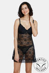 Zivame Beautiful Basic Knit Poly Babydoll - Anthracite — thumbnail 1
