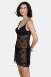 Zivame Beautiful Basic Knit Poly Babydoll - Anthracite — thumbnail 2