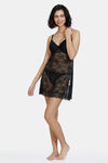 Zivame Beautiful Basic Knit Poly Babydoll - Anthracite — thumbnail 4