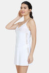 Zivame Lace Babydoll With Thong - White — thumbnail 2