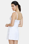 Zivame Lace Babydoll With Thong - White — thumbnail 3