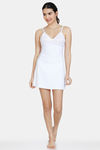 Zivame Lace Babydoll With Thong - White — thumbnail 4